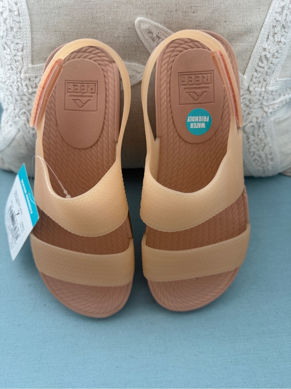Reef Women’s tan natural waterproof Slide Sandals